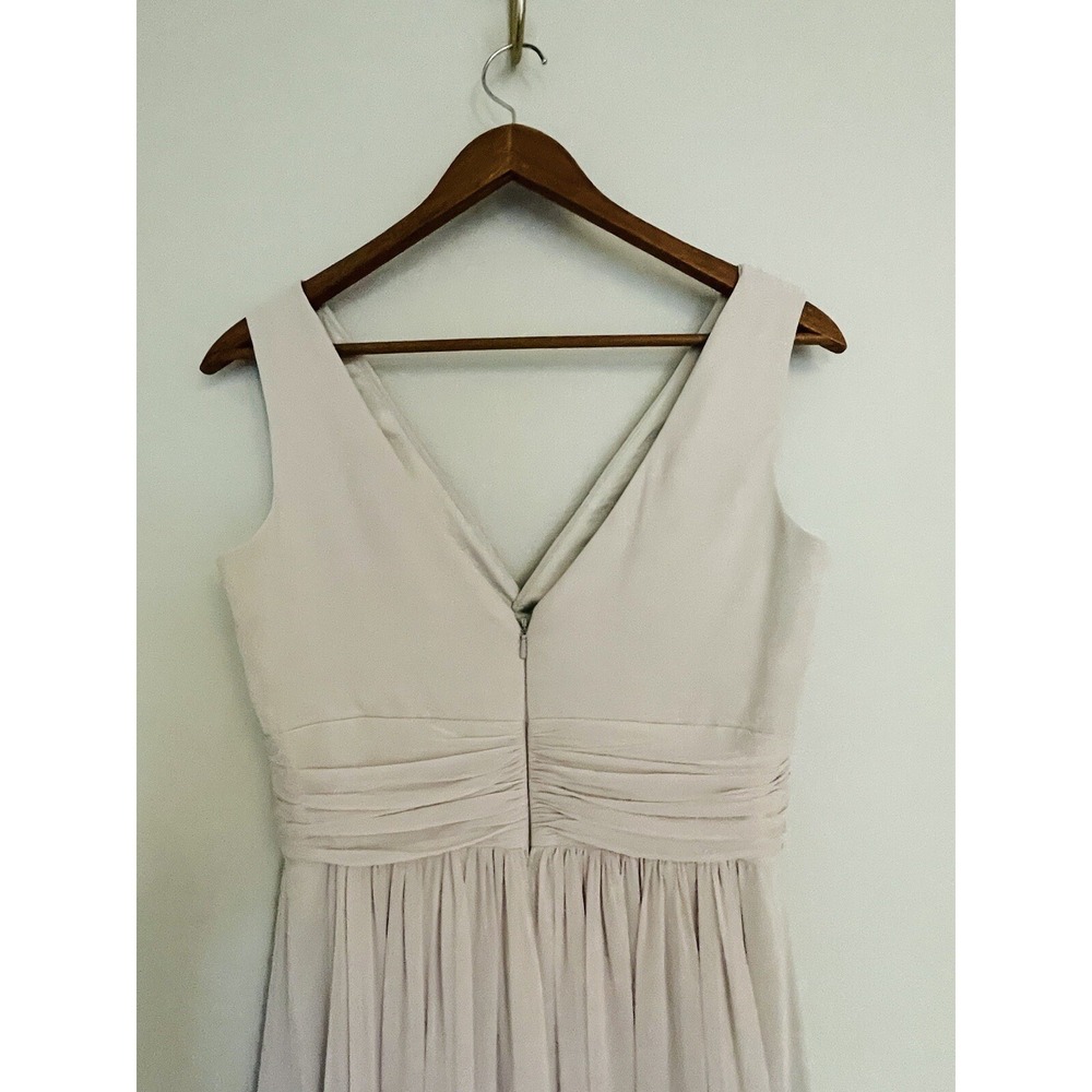 Dressy Collection Draped Chiffon Formal Sleeveless Front Slit Maxi Dress Size 6 - Picture 6 of 13